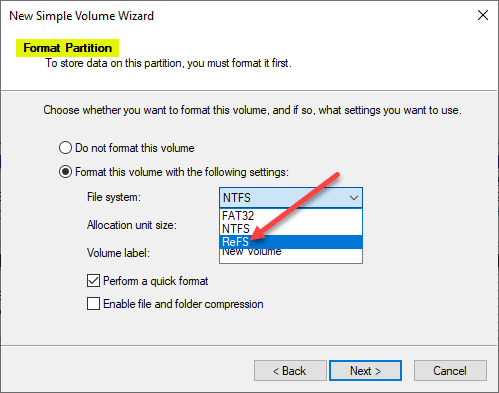 ReFS file system