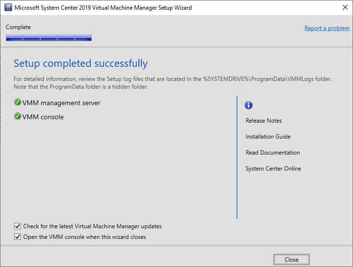 System Center 2019 Virtual Machine Manager
