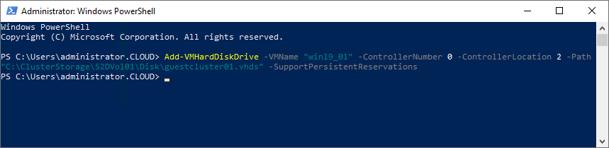 Steps to Create a Hyper-V Guest Cluster