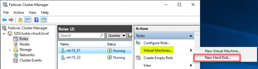 Steps to Create a Hyper-V Guest Cluster