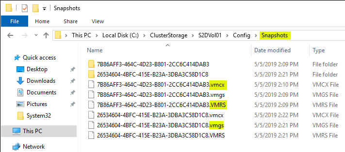 Hyper-V Checkpoints