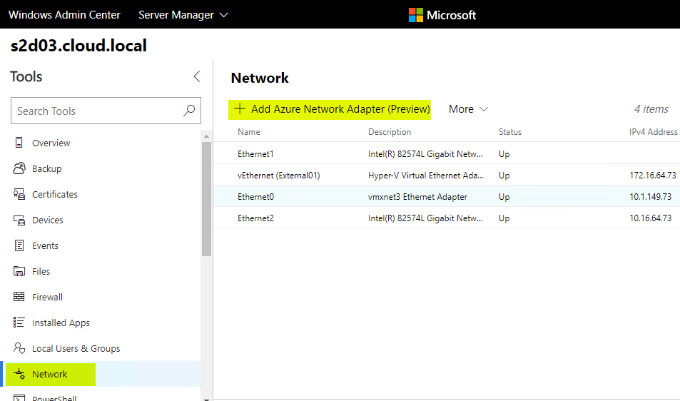 azure-network-adapter