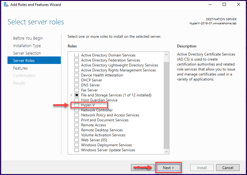 Install and Configure Hyper-V in Windows Server