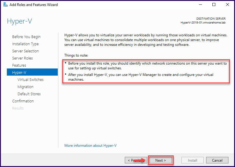 Install And Configure Hyper V In Windows Server 2019