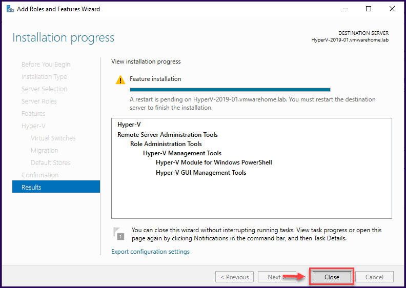 Install and Configure Hyper-V in Windows Server