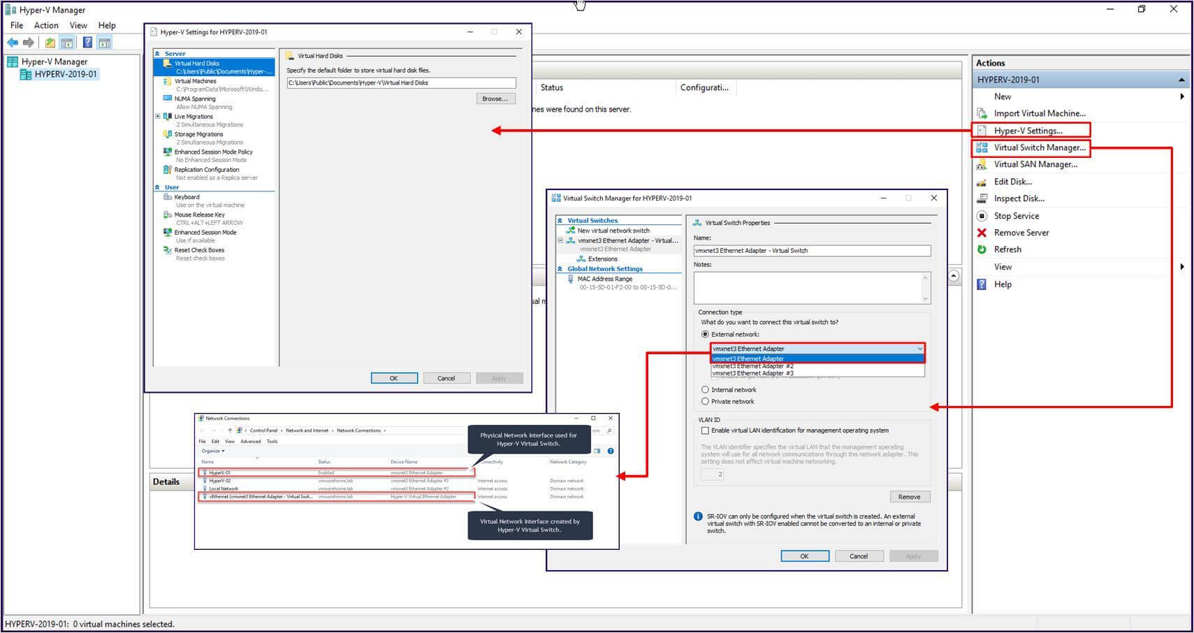 Install and Configure HyperV in Windows Server 2019