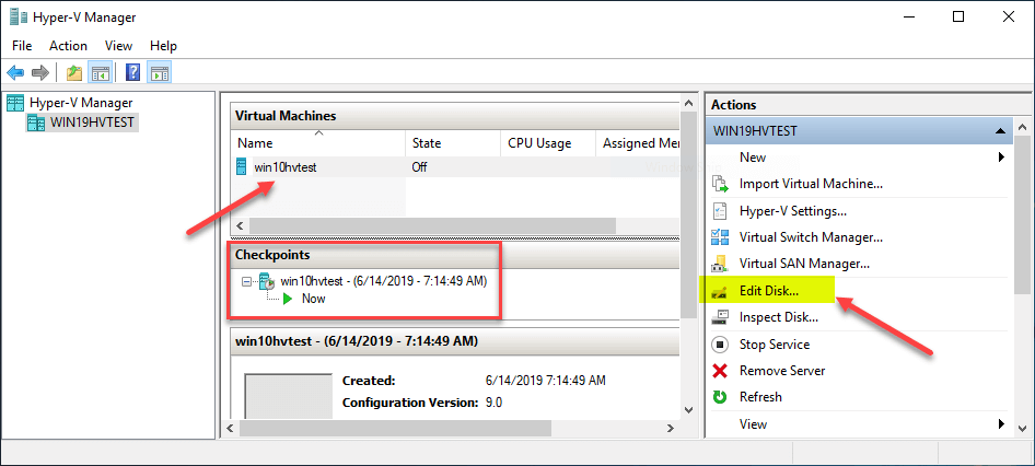 How to Merge Hyper-V Checkpoints using Hyper-V Manager and Powershell