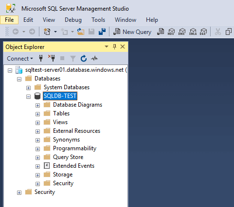 Creating Azure SQL Database