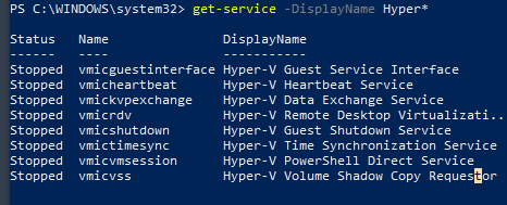 Using PowerShell to interact with Windows services