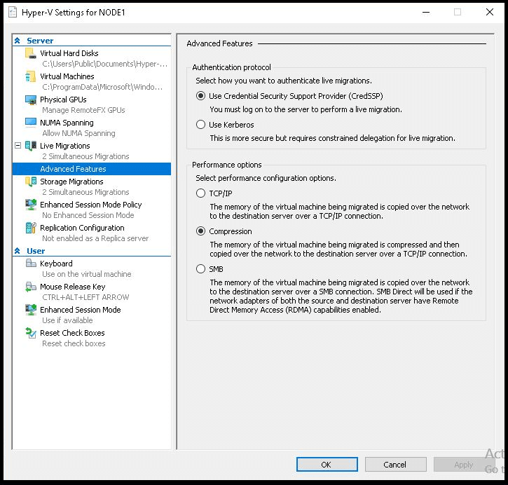 Hyper-V Virtual Machine Live Migration