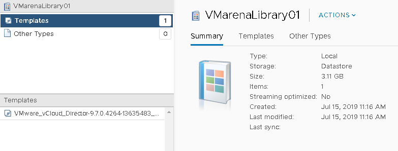 VMware Content Libraries