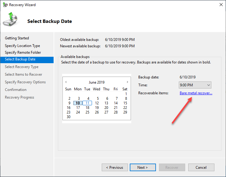 Windows Server Backup