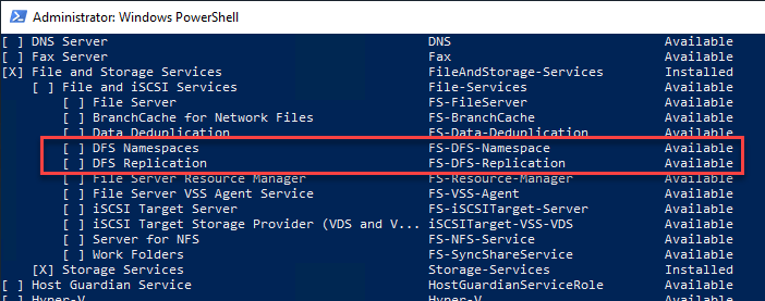 Настройка dfs windows server 2019