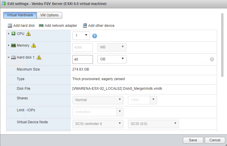 Physical to Virtual Migration