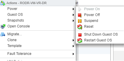 vsphere replication reset root password