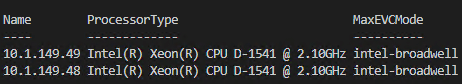 Finding the Max EVC Mode level