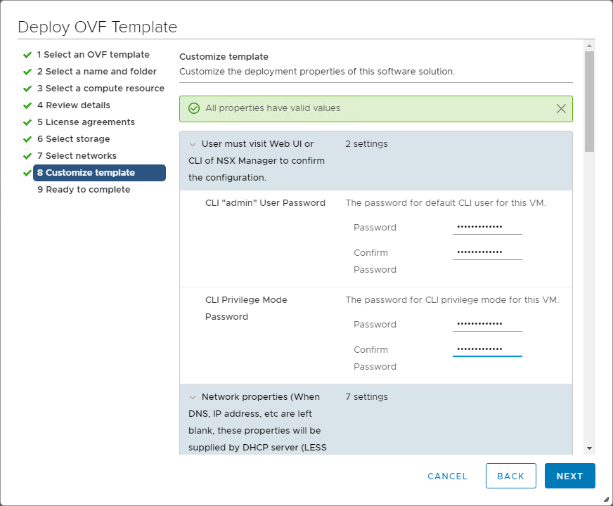 Deploying VMware NSX