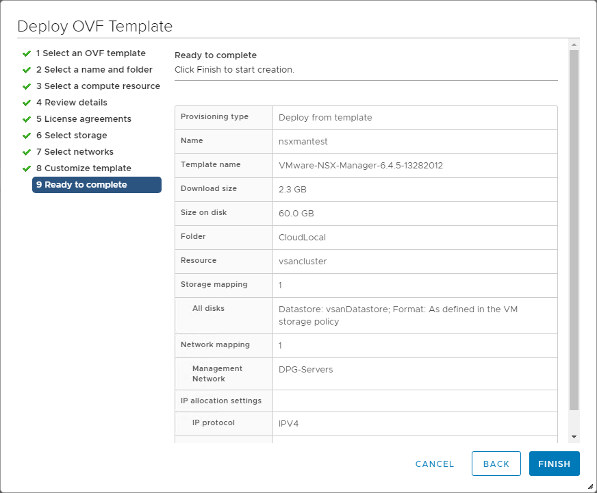 Deploying VMware NSX