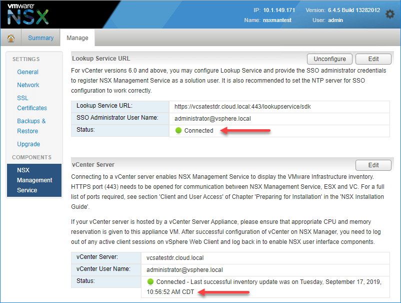 Deploying VMware NSX