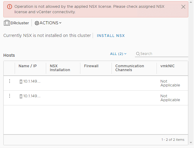 Deploying VMware NSX