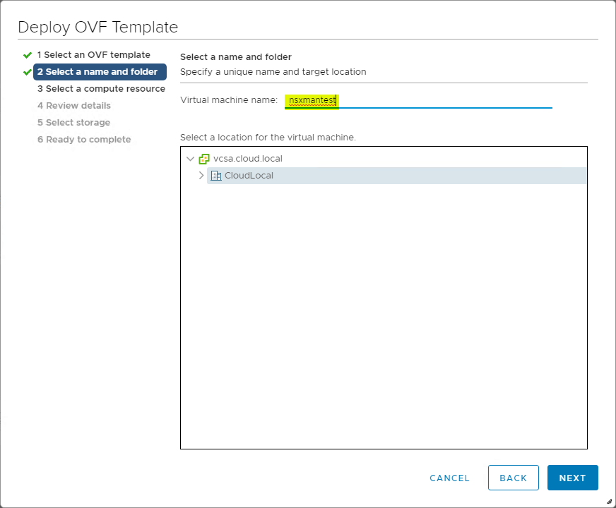 Deploying VMware NSX