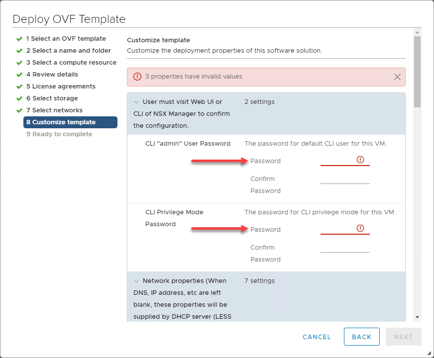 Deploying VMware NSX