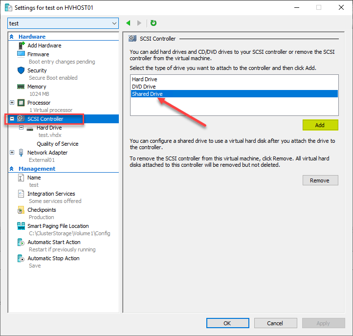 Create Guest Clusters with Hyper-V