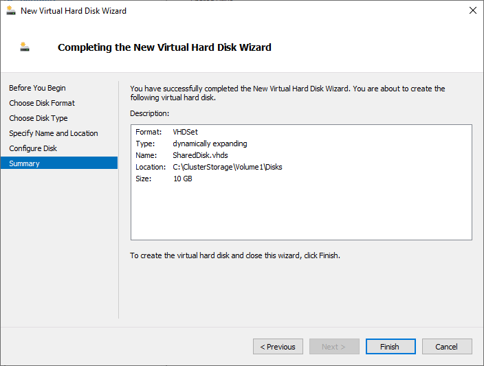 Create Guest Clusters with Hyper-V