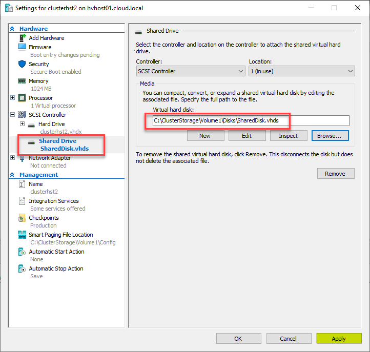 Create Guest Clusters with Hyper-V