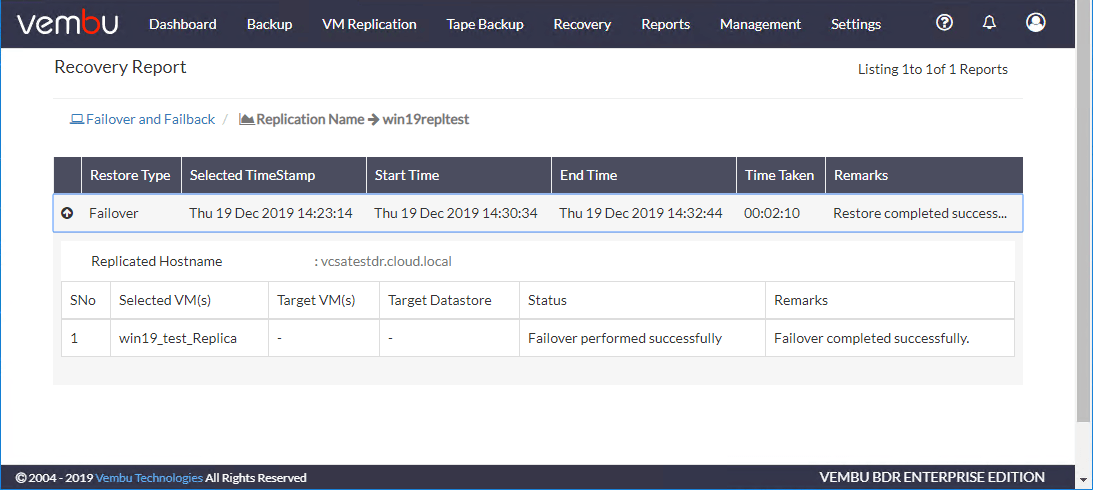 Business Continuity with Vembu BDR