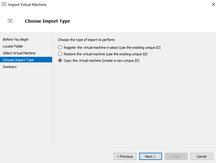 How to export and import VMs from Hyper-V