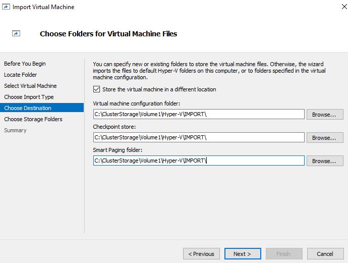 How to export and import VMs from Hyper-V