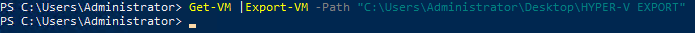How to export and import VMs from Hyper-V