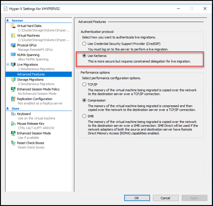 Hyper-V Live Migration