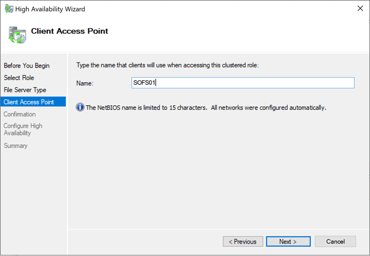 Configuring the Client Access Point