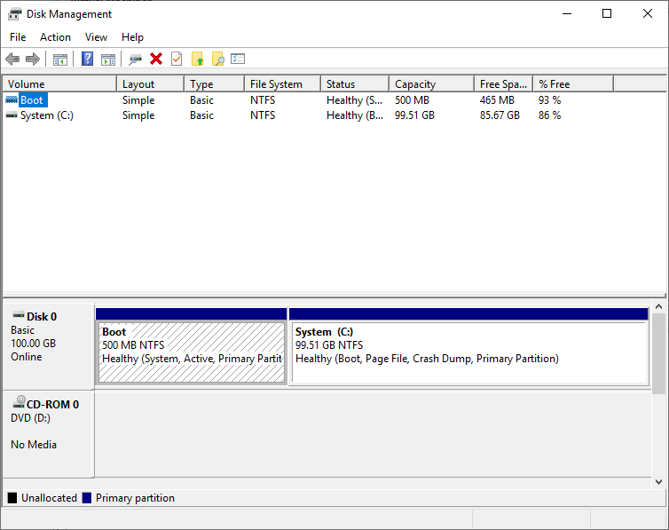 Hyper-V Direct Attached storage can be added using the Disk Management utility