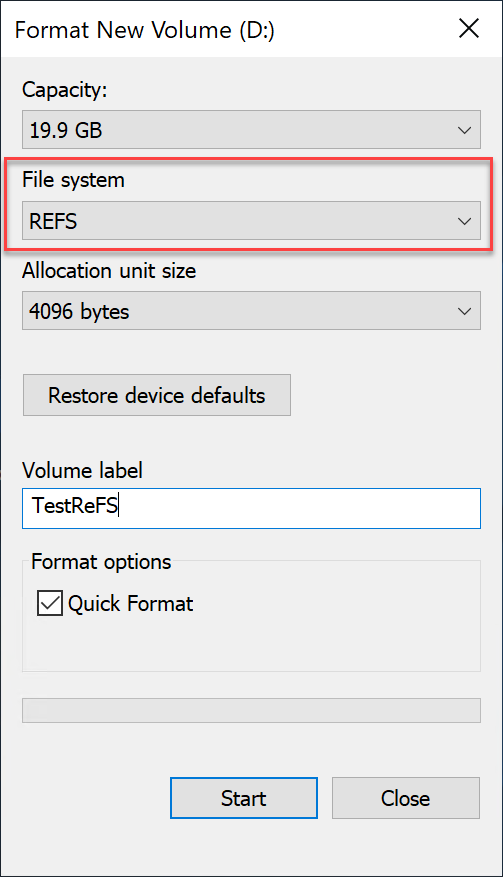 Windows Hyper-V NTFS vs ReFS