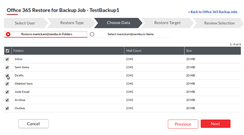 备份Office 365邮件