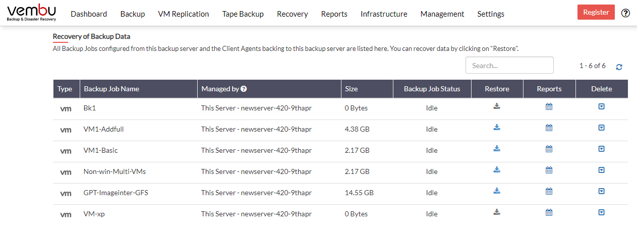 Restore VMware VMs as EC2