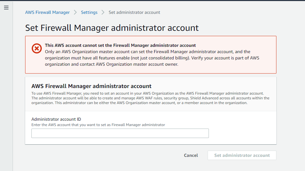 AWS Firewall Manager