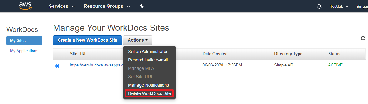 AWS WorkDocs