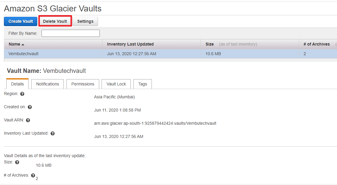 Amazon S3 Glacier