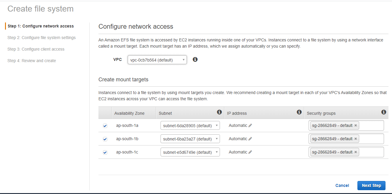 Amazon Elastic File System