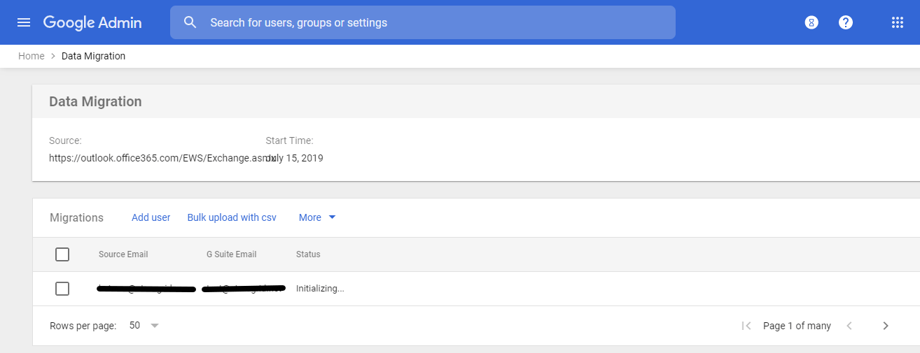 GSuite Data Migration