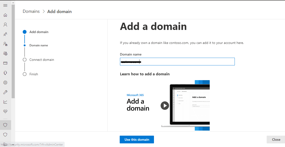 setup domain microsoft office 365