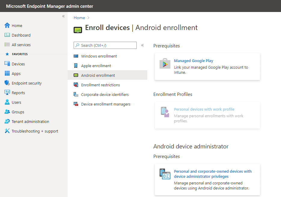 Microsoft Endpoint Manager