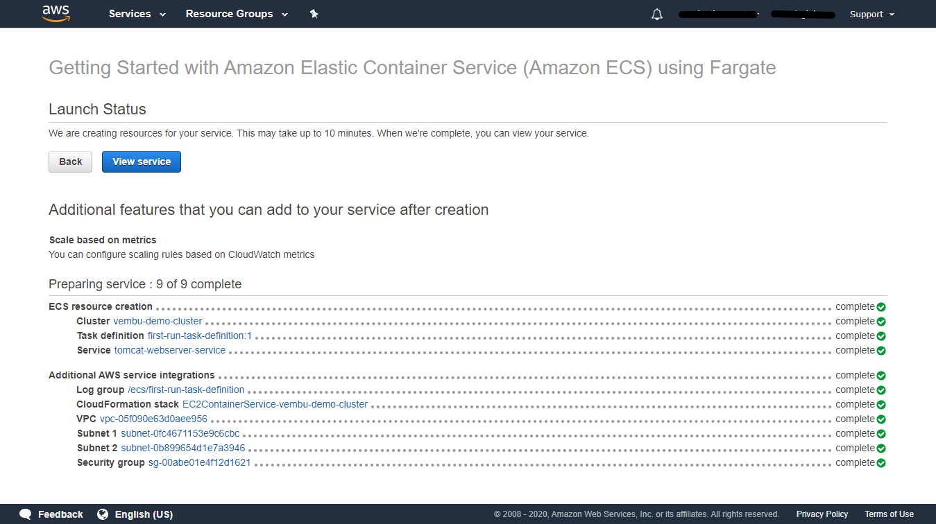 Amazon Elastic Container Service