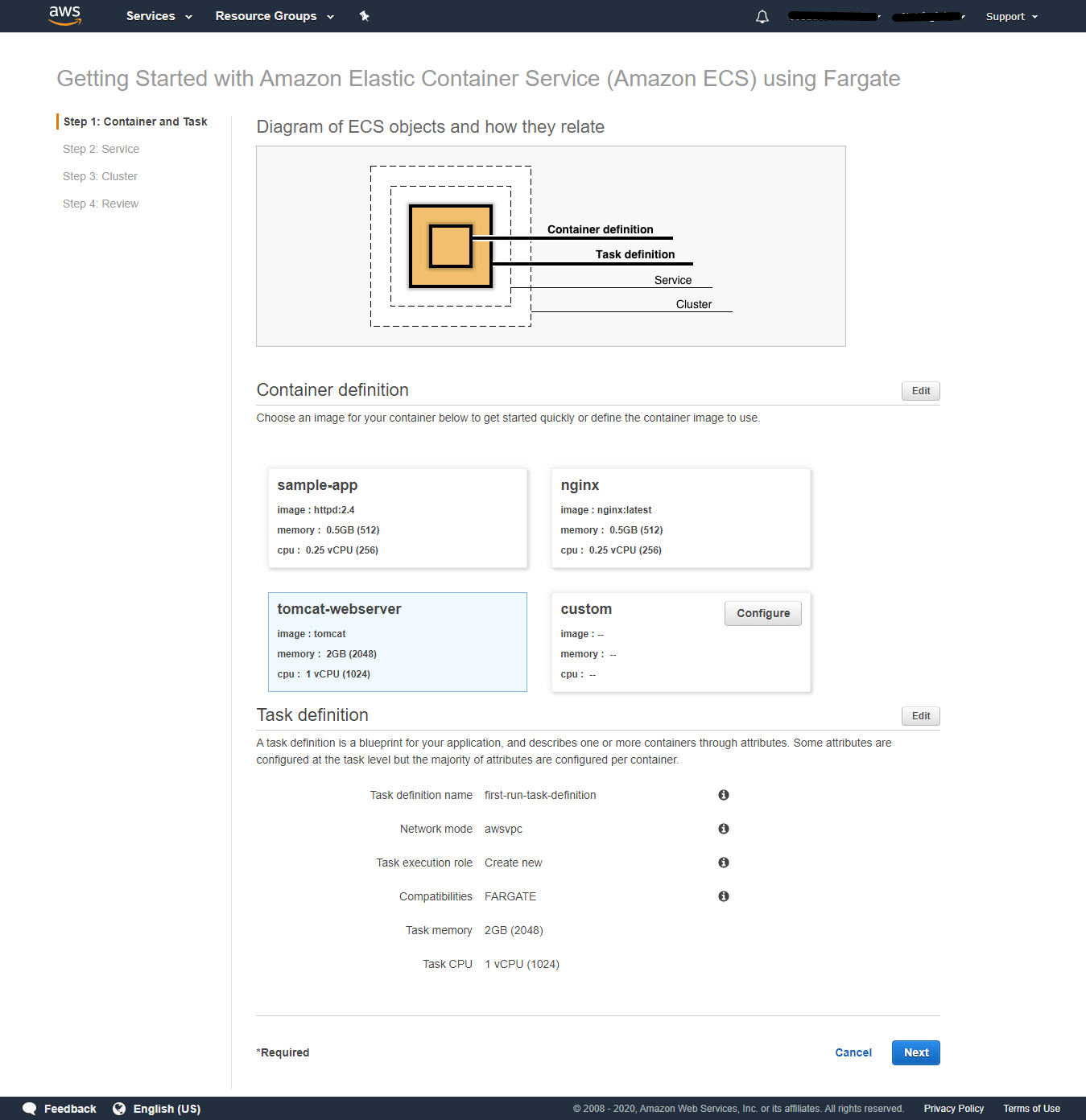 Amazon Elastic Container Service