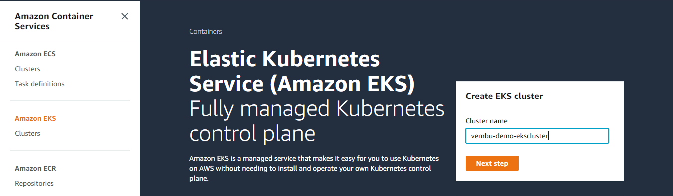 Amazon Elastic Kubernetes Service