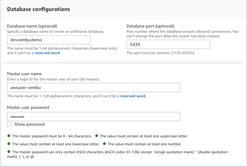 AWS Redshift